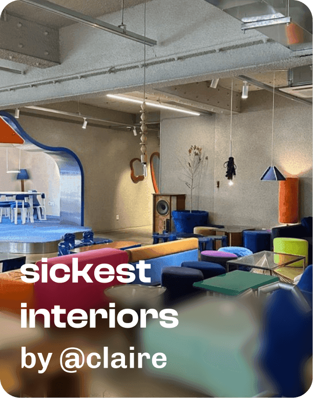 sickest interiors by @claire