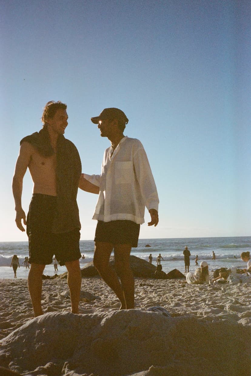 friends at the beach