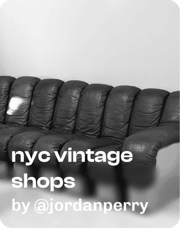 nyc vintage shops by @jordanperry